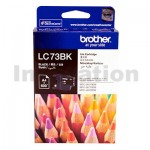 Genuine Brother LC-73BK Black Ink Cartridge - 600 pages