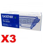 3 x Genuine Brother TN-2025 Toner Cartridge - 2,500 pages