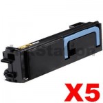 5 x Non-Genuine TK-574BK Black Toner Cartridge For Kyocera FS-C5400DN, P-7035CDN - 16,000 Pages