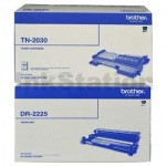 Brother Genuine TN-2030 Toner Cartridge + Genuine DR-2225 Drum Unit Combo