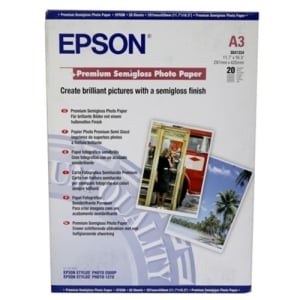 Epson S041334 Genuine Premium Semigloss Photo Paper 250gsm A3 - 20 sheets