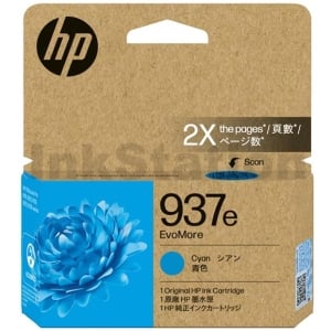 HP 937e EvoMore Genuine Cyan Ink Cartridge 4S6W6NA - 1,650 pages