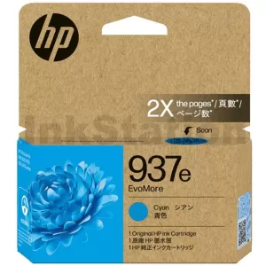 HP 937e EvoMore Genuine Cyan Ink Cartridge 4S6W6NA - 1,650 pages