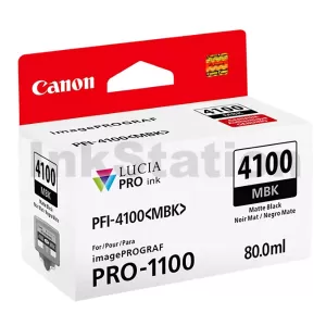Genuine Canon LUCIA PRO II PFI-4100MBK Matte Black Ink Tank - 80ML