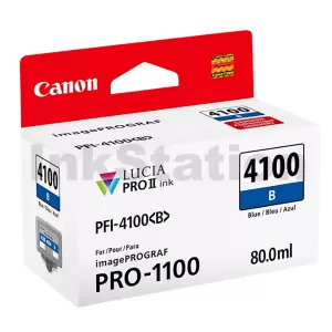 Genuine Canon LUCIA PRO II PFI-4100B Blue Ink Tank - 80ML