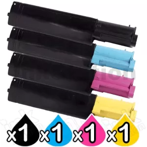 4 Pack Dell 3000 Compatible Toner Cartridges Combo [BK+C+M+Y]