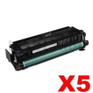 5 x Compatible Canon CART-040BKII Black High Yield Toner - 12,500 pages