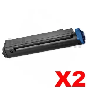 2 x OKI Compatible B430, B440/MB470, MB480 High Yield Toner Cartridge - 7,000 pages (43979203)