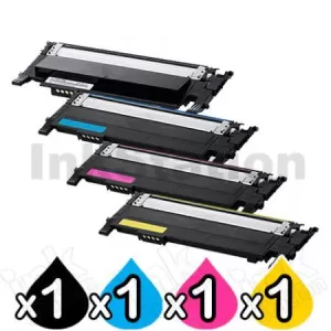 4-Pack Compatible Samsung SLC430, SLC480FW Cartridge Combo CLT404S [1BK,1C,1M,1Y]