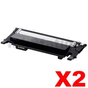 2 x Compatible Samsung SLC430, SLC480FW [CLT-K404S K404] Black Toner SU113A - 1,500 pages