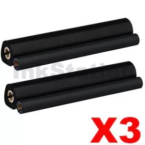 3 x Compatible Brother PC-302RF Thermal Printing Ribbons [2 rolls Value Pack]