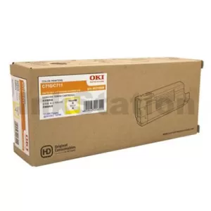Oki Genuine C710N/ C711N Yellow Toner Cartridge - 11,500 pages (44318609)