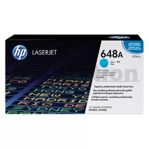 HP CE261A (648A) Genuine Cyan Toner Cartridge - 11,000 Pages