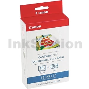 Canon KC-18IF Genuine Ink & Label Pack