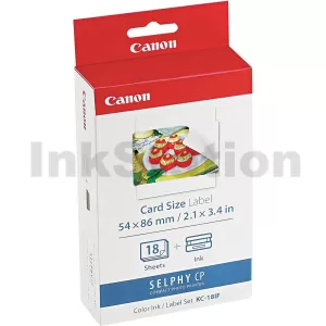 Canon KC-18IF Genuine Ink & Label Pack