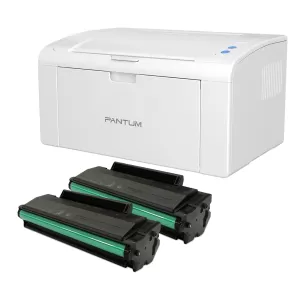 Pantum P2509W Wireless Single Function Mono Laser Printer plus Two Genuine PD-219 Toner Cartridges