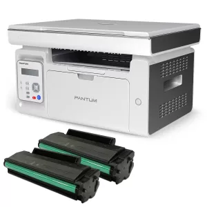 Pantum M6509NW Wireless Mono Multifunction Laser Printer (Print, Scan, Copy) plus Two Genuine PD-219 Toner Cartridge