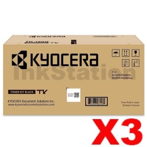 3 x Genuine Kyocera TK-1264 Black Toner Kit PA4000x / PA4000wx - 10,000 pages