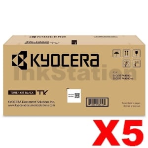 5 x Genuine Kyocera TK-1264 Black Toner Kit PA4000x / PA4000wx - 10,000 pages