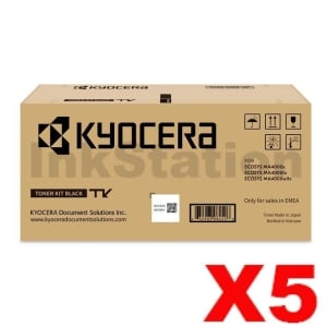 5 x Genuine Kyocera TK-1274 Black Toner Kit MA4000x / MA4000fx / MA4000wifx - 10,000 pages