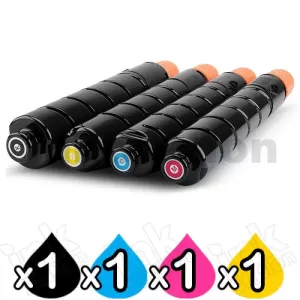 4 Pack Canon TG-72 Compatible Toner Cartridges Combo [1BK,1C,1M,1Y]