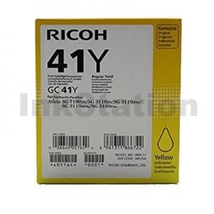 Lanier SG-3110DNW / SG-7100DN Genuine GC41Y Yellow Ink Cartridge [405764] - 2,200 pages