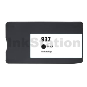 HP 937 Compatible Black Ink Cartridge 4S6W5NA - 1,250 Pages