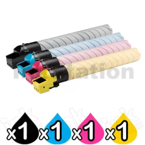 4 Pack Konica Minolta BIZHUB C450i / C550i / C650i TN626 Compatible Toner Cartridges ACV1190 - ACV1490 [1BK,1C,1M,1Y]