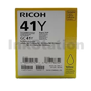 Ricoh SG-3110DNW SG-7100DN Genuine GC41Y Yellow Ink Cartridge [405764] - 2,200 pages