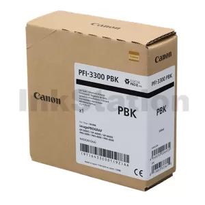 Genuine Canon LUCIA PRO II PFI-3300PBK Photo Black Ink Tank - 330ML