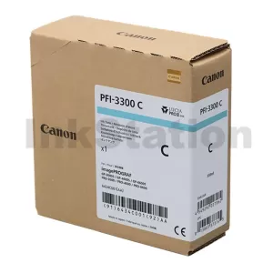 Genuine Canon LUCIA PRO II PFI-3300C Cyan Ink Tank - 330ML