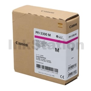 Genuine Canon LUCIA PRO II PFI-3300M Magenta Ink Tank - 330ML