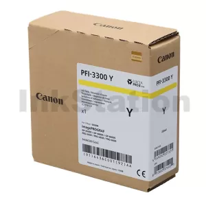 Genuine Canon LUCIA PRO II PFI-3300Y Yellow Ink Tank - 330ML