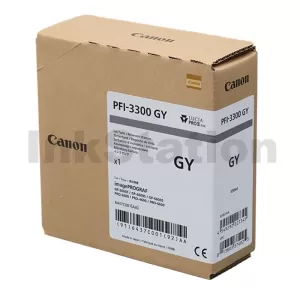 Genuine Canon LUCIA PRO II PFI-3300GY Grey Ink Tank - 330ML
