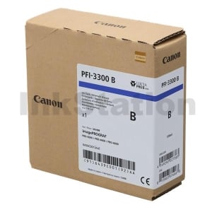Genuine Canon LUCIA PRO II PFI-3300B Blue Ink Tank - 330ML