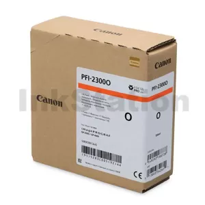 Genuine Canon LUCIA PRO II PFI-2300O Orange Ink Tank - 330ML