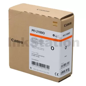 Genuine Canon LUCIA PRO II PFI-2100O Orange Ink Tank - 160ML
