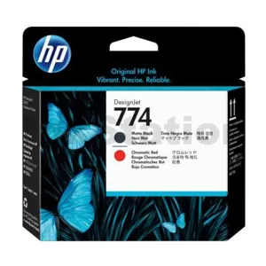 HP 774 Genuine Matte Black / Chromatic Red DesignJet Printhead P2V97A