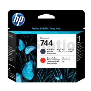 HP 744 Genuine Matte Black / Chromatic Red DesignJet Printhead F9J88A