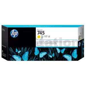 HP 745 Genuine Yellow 300ML Ink Cartridge F9K02A