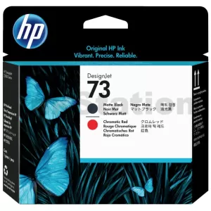 HP 73 Genuine Matte Black and Chromatic Red DesignJet Printhead CD949A