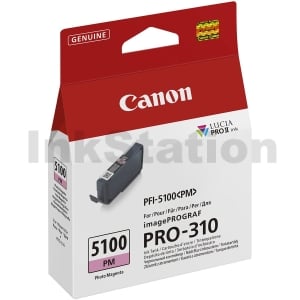 Genuine Canon LUCIA PRO II PFI-5100PM Photo Magenta Ink Tank - 14.4ml