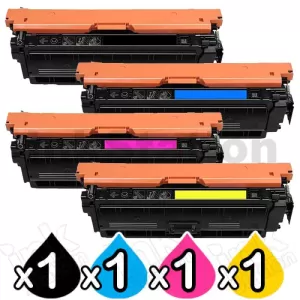 4 Pack HP W2130A-W2133A (213A) Compatible Toner Cartridges Combo [1BK,1C,1M,1Y]