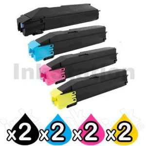 2 Sets of 4 Pack Non-Genuine alternative for TK-8309 Toners suitable for Kyocera TASKalfa 3050ci, 3550ci [2BK,2C,2M,2Y]