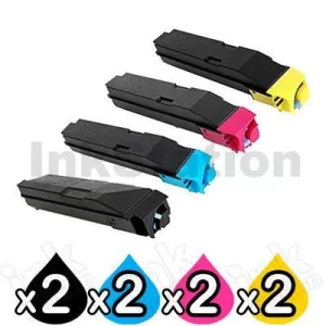 2 Sets of 4 Pack Non-Genuine alternative for TK-8509 Toner Cartridges suitable for Kyocera TASKalfa 4550ci, 4551ci, 5550ci, 5551ci [2BK,2C,2M,2Y]