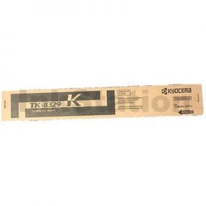 Genuine Kyocera TK-8329K Black Toner Cartridge - 18,000 pages