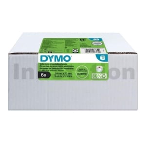 Dymo 2187328 Genuine Veterinary Drug Label Roll 54mm x 70mm - 400 labels per roll (Pack of 6 Rolls)