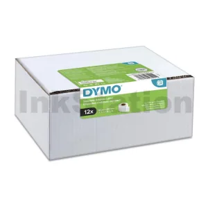Dymo SD99010 / S0722370 Genuine White Label Roll 28mm x 89mm (2093091) 130 labels per roll [Value Pack of 12 Rolls]
