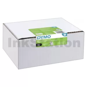 6 Rolls Dymo SD99014 / S0722430 Genuine White Label Roll 54mm x 101mm -220 labels per roll (2093092)