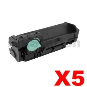 5 x Compatible Samsung MLT-D304E Black Toner Cartridge SV033A - 40,000 pages